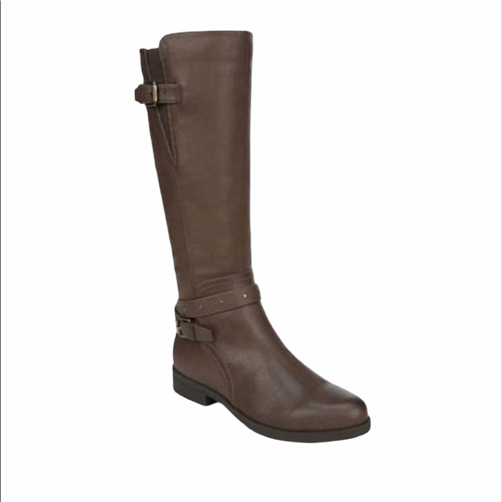Soul Naturalizer Buckle Riding Boot, Brown, Sz 9